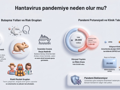 Dünya genelinde ve Türkiye yakınlarındaki hantavirüs vakalarını ve riskli bölgeleri gösteren güncel salgın dağılım haritası.